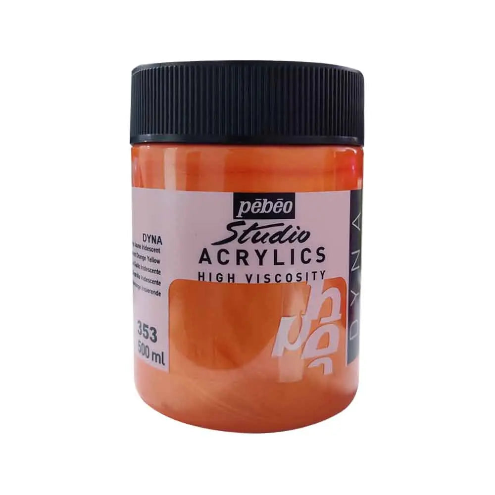 Pebeo Studio Iridescent Acrylic Paints / Colours High Viscosity 500ml (Loose) Pebeo